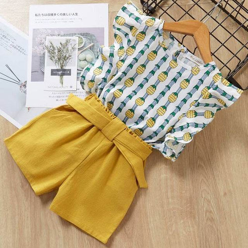 Little Gigglers World Kids Baby Girl T-Shirt Shorts Suit